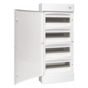 Щит распределительный навесной Unix белая дверь 4х18 модулей IP40 PROxima ux-4x18-nw