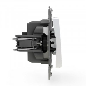 Выключатель 1-кл. СП Pixel 10А IP20 с индикатором механизм перламутр. TKE-PX-V1I-C04