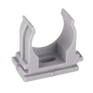 Крепеж-клипса для ручного монтажа d25 мм (10 шт) серая EKF-Plast