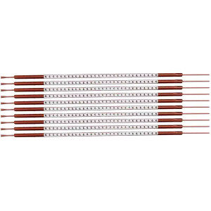 brd132956, SCN-03-6 клипсы белые, 300шт/упак, для провода 1-1.3мм диаметра, легенда 6