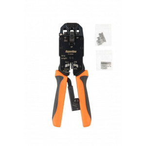 Инструмент HT-2008AR обжимной для RJ45 RJ12 RJ11 (8P8C 6P6C 4P4C) проф. с храповым механизмом 35549