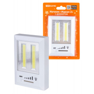 Ночник "Идеал 2", 3 Вт, 4хААА, диммер, магнит, SQ0357-0126