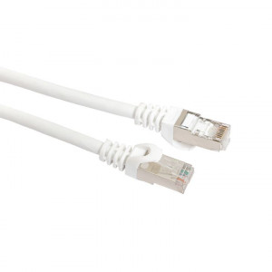 Патч-корд TERACOM CS Cat.6A экранированный S/FTP оболочка LSZH белый (3,0м) TRCS-6ASF-LSH-3M-WH