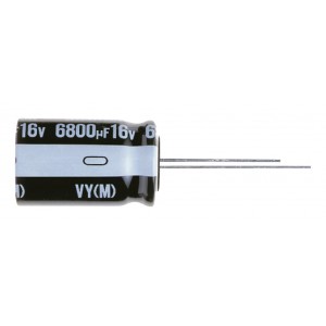 UVY1E221MED1TD, Конденсатор алюминиевый электролитический 220мкФ 25В  ±20% (6.3 х 11мм) радиальные выводы 2.5мм 200мА 1000час 105°С лента в коробке