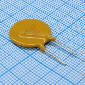 JK60-160, Предохранитель самовосстанавливающийся 60В 40A 1.6А(удержание) 3.2А(отключение) 8сек 1.9Вт 0.09Ом перед отключением