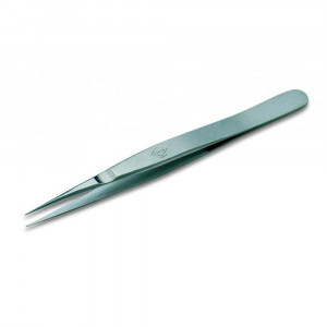 3CS, Нержавеющая сталь. Точный пинцет с длинными концами. Для работы с чувствительными компонентами поверхностного монтажа, 110 мм, 11 г