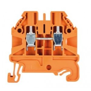 Проходная клемма WT 2,5 OR, Проходная клемма, тип фиксации провода: винтовой, номинальное сечение: 2,5 мм кв., 24A, 1000V, ширина: 5 мм, цвет: оранжевый, тип монтажа: DIN35