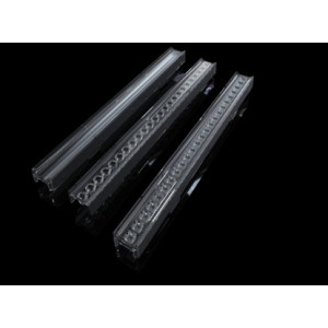 ASL280D26H24LED90G, Линейная линза для светодиодов 2835/3030, эфф=88%, ~90°, 280x26мм H:13,43мм, PMMA