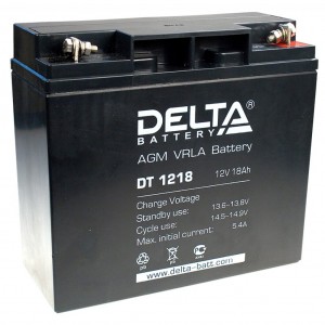 DT1218, Аккумулятор свинцово-кислотный, размер 181х76х167, 12В, 18Ач