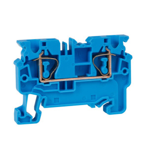 Клемма проходная пружинная OptiClip CX-4-I-BU-32A-(0,2-4)-синий (100шт) 289714