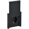 Изображение товара FORTE&PIANO Розетка 1-местная с заземлением с защитными шторками и крышкой безвинтовое крепление 16А IP44 FP119 черный IEK FP-R16-16-1-44-K02