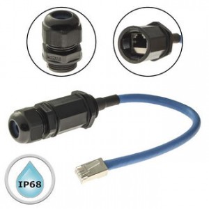 RJ45M22L25-6B, Разъём герметичный SZC RJ45M22L25-6B, 10BASE-T,100 BASE-T, 1000 BASE-T