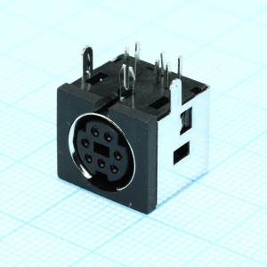 L-KLS1-285LA-07-B, розетка на печатную плату 7 pin, металлическая