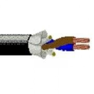 19506 B59250, Многожильные кабели 18AWG 2C UNSHLD 250ft SPOOL FLAT BLK
