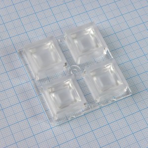 C14724_HB-2X2-WWW, Квадратная модуль линза 2x2 на 4светодиода LG Innotek серии  LEMWA33X