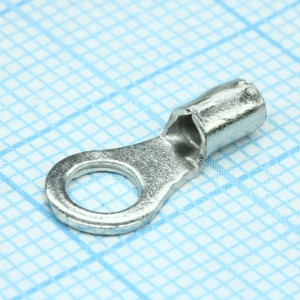 RNBS1.25-4, Клемма типа О неизолированная d4,3мм провод 0,5-1,5мм2