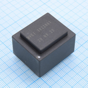 KSP-BVEI3022001, Трансформатор питания 1.8ВА 230В 9В 200мА до+40°C (EI 30/10.5)22.1мм