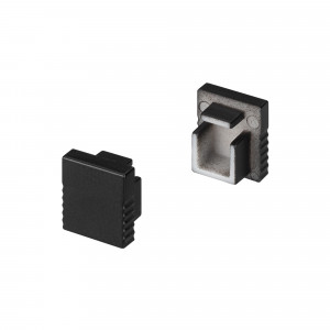Заглушка SL-MINI-8 BLACK глухая 030517, Пара заглушек (без отверстия) для профиля SL-MINI-8 BLACK. В комплекте 2 заглушки. Цена за комплект.