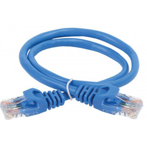 Коммутационный шнур (патч-корд), кат.5Е UTP, 0,5м, синий PC03-C5EU-05M