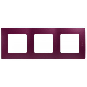 Рамка 3-м Etika сливовый Leg 672563