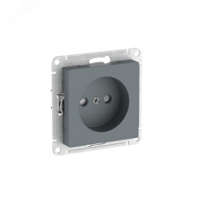 ATLASDESIGN РОЗЕТКА без заземления со шторками, 16А, быстрозажимные клеммы, ГРИФЕЛЬ ATN000749S