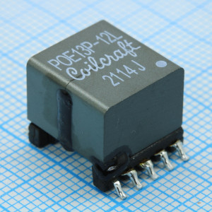 POE13P-12LD, Трансформатор 13Вт Uвых12В для использования питания через Ethernet