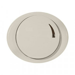 Накладка (центральная плата) с поворотной ручкой для механизма поворотного светорегулятора, серия TACTO, цвет шампань 5560 CV