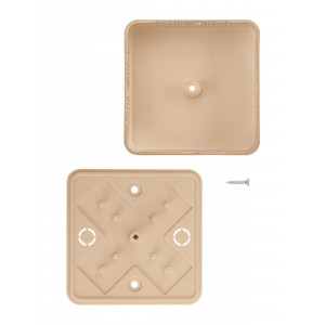 Коробка распаячная КР 75х75х20 ОП сосна IP40, инд. штрихкод SQ1401-0403