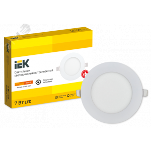 Светильник ДВО 1601 белый круг LED 7Вт 3000 IP20 LDVO0-1601-1-7-K01