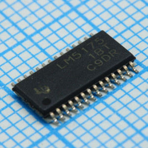 LM5175PWPT, 	ШИМ контроллер DC/DC одиночный выход понижающий/повышающий 600кГц 28-Pin HTSSOP EP лента на катушке