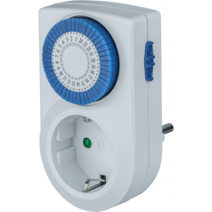 Таймер 61 557 NTR-A-S01-WH розет. электромех. 61557