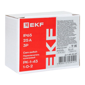Переключатель кулачковый ПК-1-43 25А 3P -1-0-2- IP65 EKF