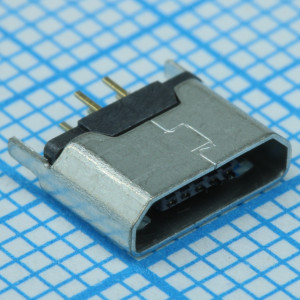 MICRO 180°ZB, Разъем микро USB розетка -30°C....+80°C