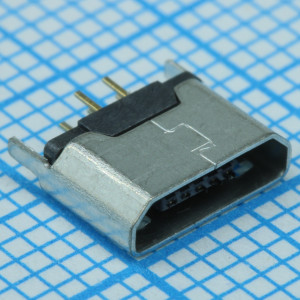 MICRO 180°ZB, Разъем Micro USB тип B  розетка -30°C....+80°C