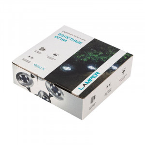 Светильник светодиодный Взлетные Огни LED с аккумулятором солнечной панелью IP65, холодное белое свечение 6500 К, монтаж в грунт 602-246