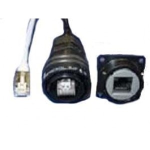 RJF22N05100BTX, Кабели Ethernet / Сетевые кабели RJ45 Cordset 0.5M Sq Flange Nickel