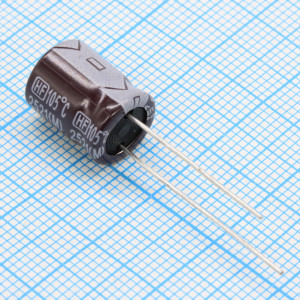 HF063M101G13PKKKS00R, Конденсатор алюминиевый электролитический 100мкФ 63В ±20% (10х13мм) радиальный 5мм низкое ESR 0.254Ом 550мА 6000час 105°C россыпь