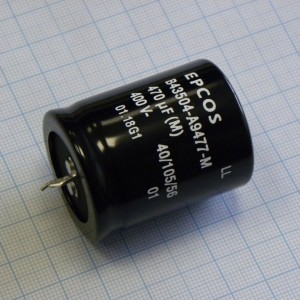 B43504A9477M, Алюминиевый электролитический конденсатор 400В 470мкФ 105°С