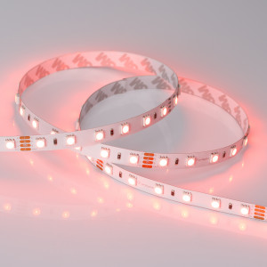 RT 2-5000 24V RGB 2X, Гибкая лента LUX, светодиоды smd 5060, 60шт/м (300шт на 5м), белая плата 10мм, скотч 3М. Цвет Мультицвет R/G/B. Питание 24V, мощность 14.4 Вт/м (72 Вт на 5м), угол 120°. Размеры 5000х10x2.2мм. Мин.отрезок 100мм, 6 светодиодов. Цена за 1м.