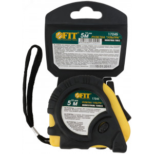 Рулетка прорезинен. корпус, тройной стопор 