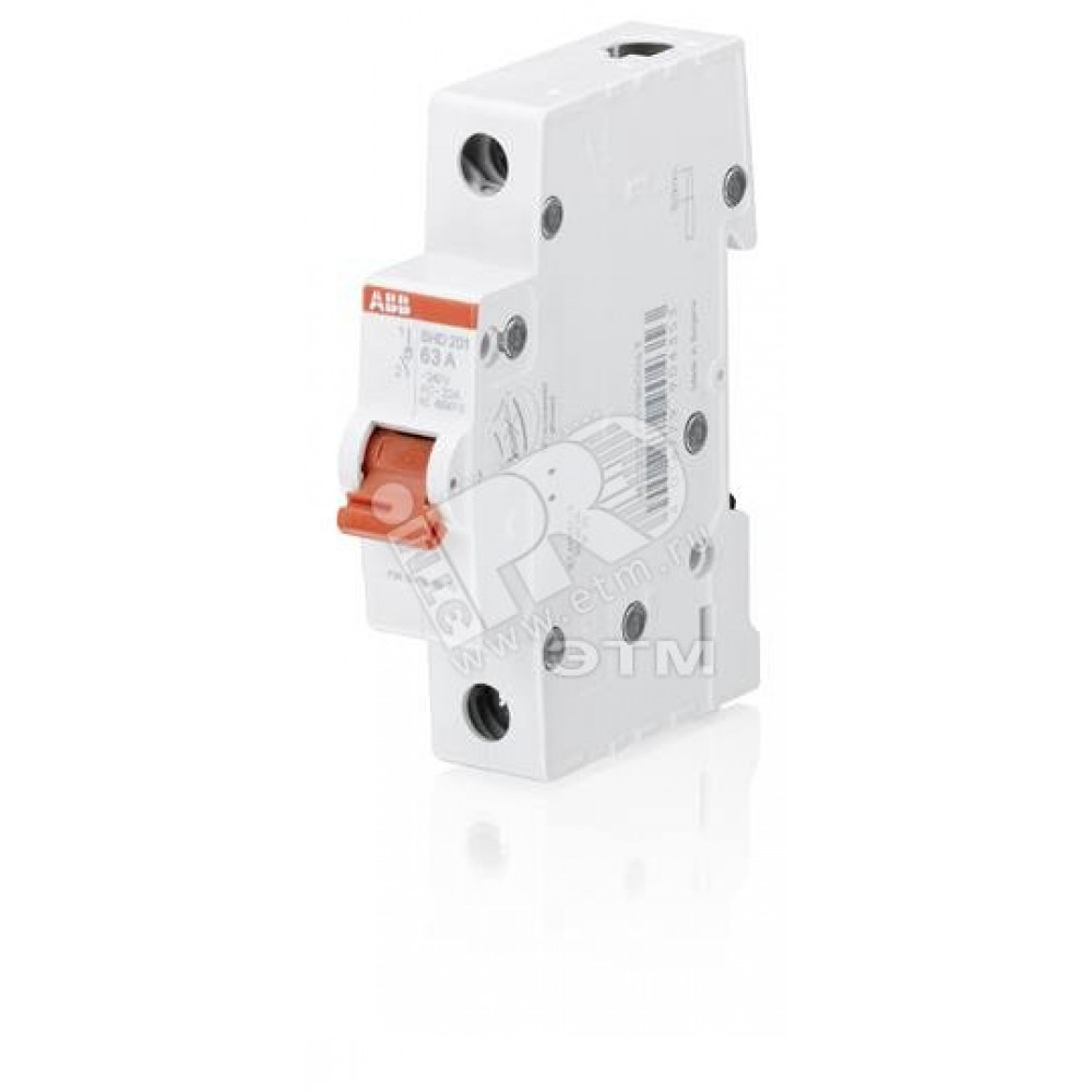 Изображение товара Однополюсный рубильник SHD201 40A с рычагом красный ABB