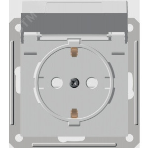 Розетка 1-м СП W59 Aqua 16А IP44 с заземл. защ. шторки в сборе бел. SE RS16-152B-18