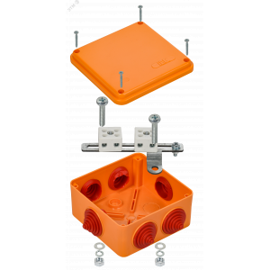 Коробка расп. огн. ПС 100х100х50мм 4P 4мм2 IP55 6 вв. UKF30-100-100-050-4-4-09