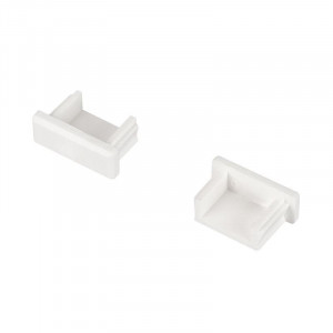Заглушка для MIC белая глухая 018601, Заглушка белая пластиковая для профиля MIC-2000.