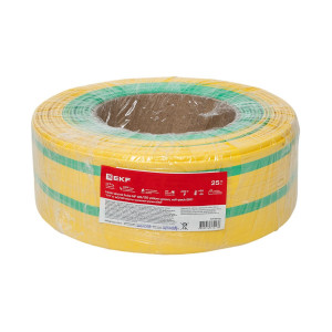 Термоусаживаемая трубка ТУТ нг 60/30 жел-зел рулон PROxima tut-60-yg