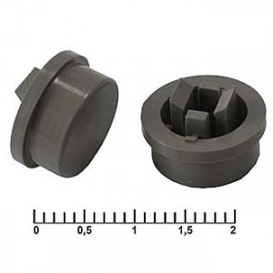 A24 GRAY, Колпачок для кнопок 12х12, серый