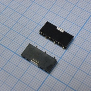 PBS-06 smd, гнездо на плату SMD (шаг 2.54 мм) 6 контактов