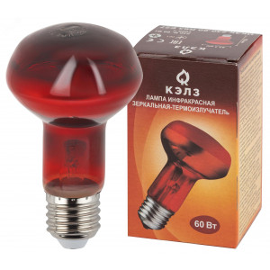 Инфракрасная лампа ИКЗК 230-60 R63 Е27 для обогрева животных 60 Вт Е27 Б0057281