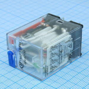 HF18FH/024-4Z13D, Реле силовое, 6А 4 группы на переключение катушка 24В