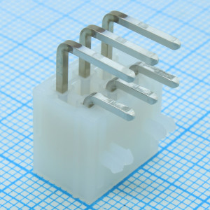 26013116, Соединитель провод-плата HDR 6 контактов шаг 4.2мм угловой монтаж в отверстие серия Mini-Fit Jr пакет